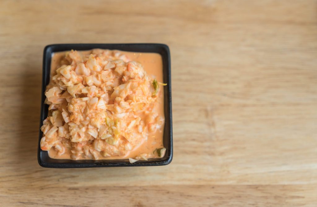kimchi coleslaw - fushion food
